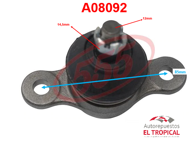 ROTULA INFERIOR  TERCEL AL25-86/ MR2 85 SB-2522