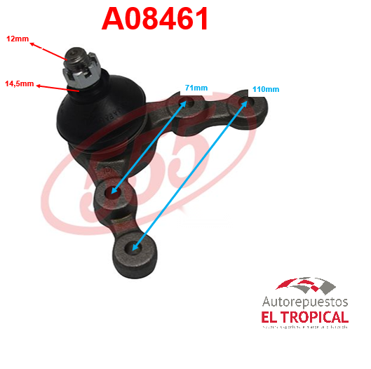 ROTULA SUSPENSION .MICROBUS 77-83 SB 1331/K1400