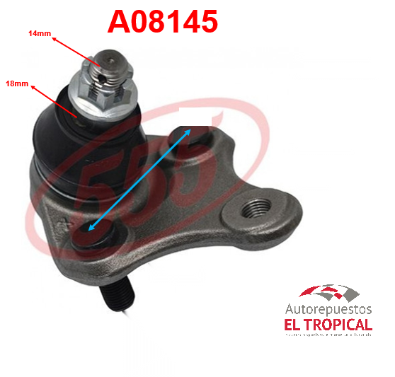ROTULA INFERIOR CELICA 89-94 RAV4 94-2000SB-2972