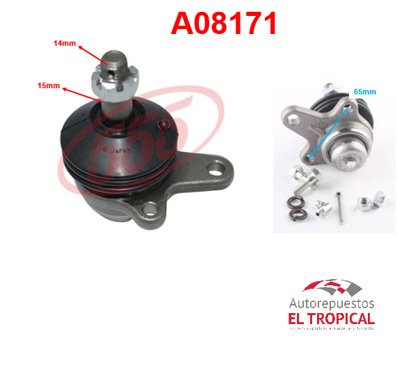 ROTULA SUSPENSION .HIACE TODOS -82 SB-2111