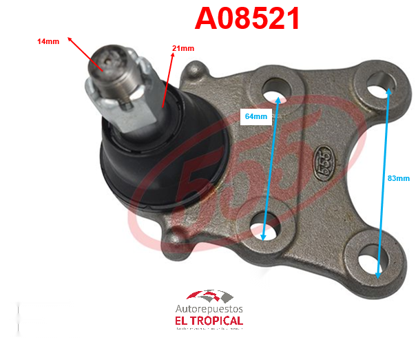INFERIOR TROOP /KB 4WD SB-5302 8-94452-102-1