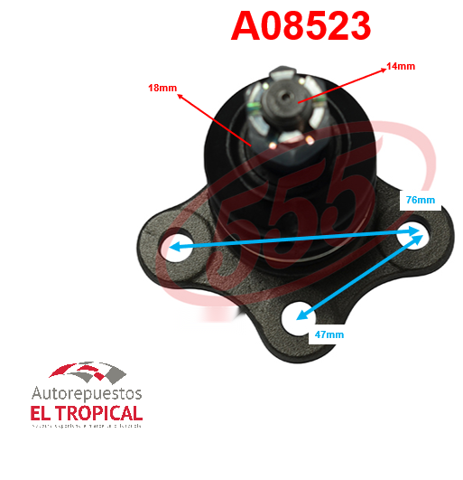 ROTULA SUSPENSION . TROO 92-SB-5311 D-MAX 4WD