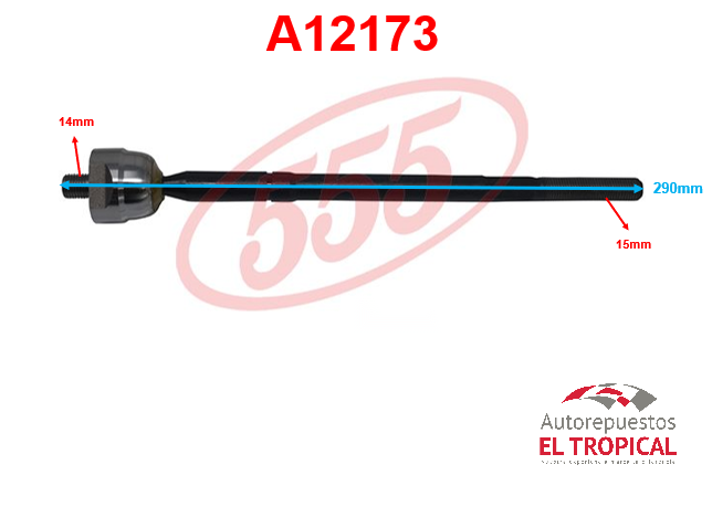 Rotula de cremallera HIACE 04-SR-3970 ALTEZA