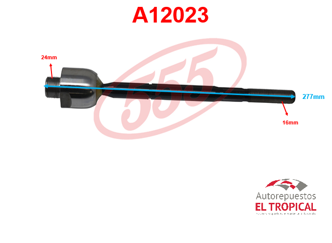Rotula de cremallera PRADO  09-   SR-T400