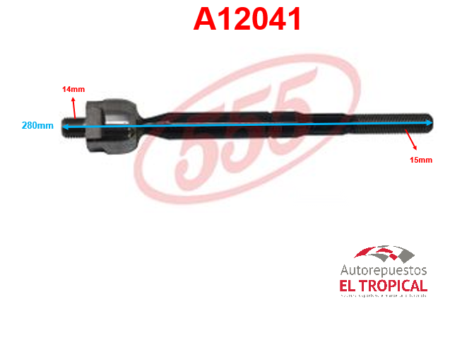 Rotula de cremallera TACOMA 95-00 SR-T820-M
