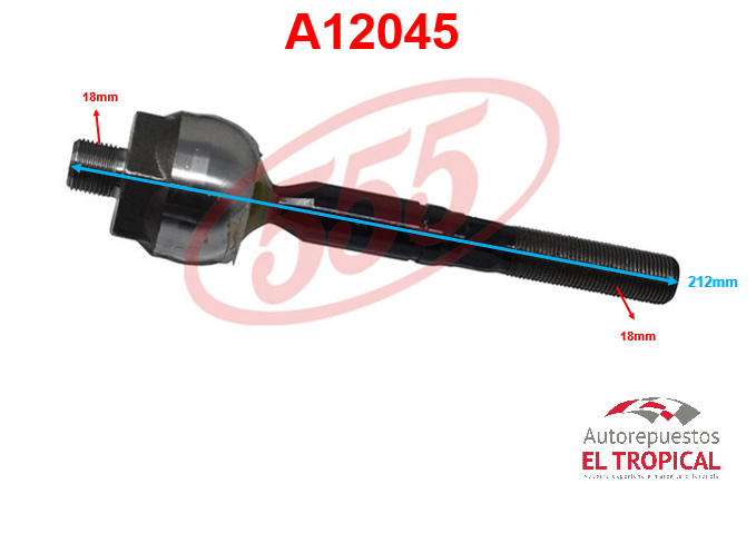 Rotula de cremallera TUNDRA SR-3860  00-04