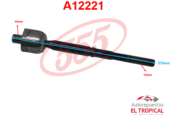 Rotula de cremallera TIIDA SR-4950