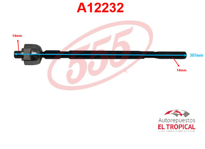 Rotula de cremallera PLATINA D.H. SR-N111 D8521-00QA