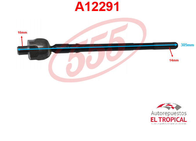 Rotula de cremallera X-TRAIL 00-06 SR-4910