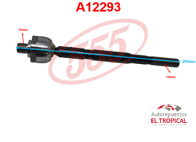 Rotula de cremallera X-TRAIL 13- SR-N580