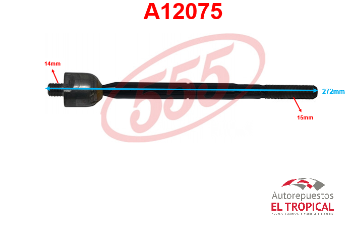 Rotula de cremallera  COROLLA 15-  SR-T720