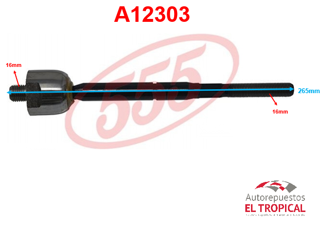 Rotula de cremallera  SR-N870  MURANO 15-