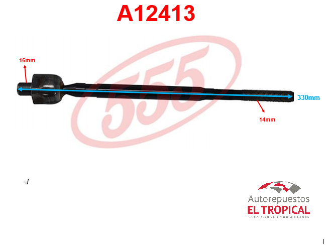 Rotula de cremallera PROTEGE 99-03 SR-1700R 323