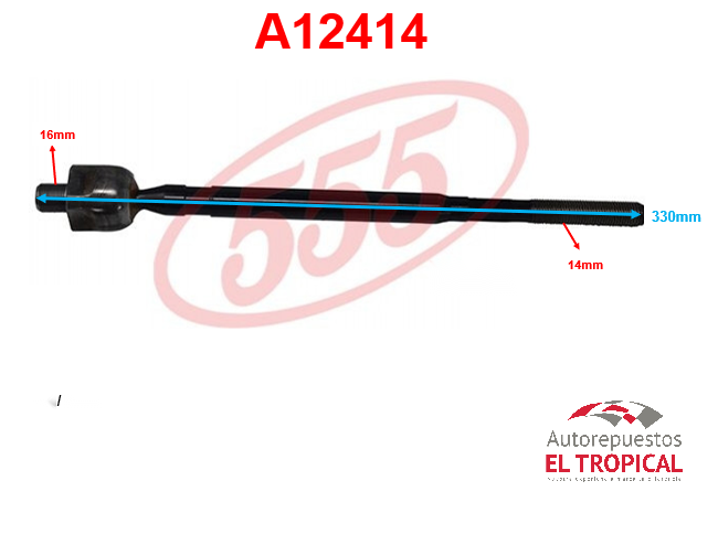 Rotula de cremallera PROTEGE 99-03 SR-1700L 323