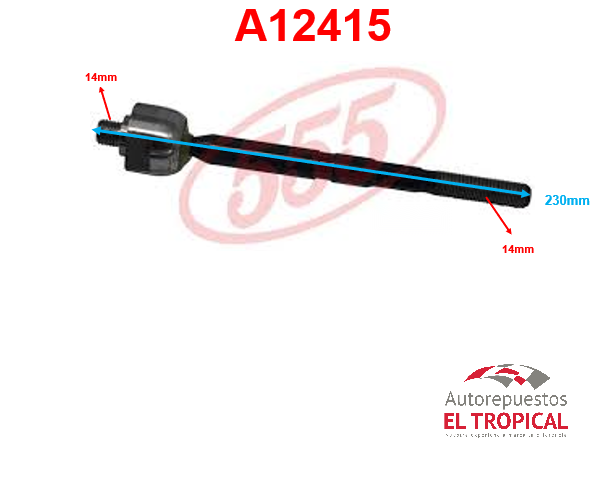 Rotula de cremallera MAZDA 2  07- SR-1800
