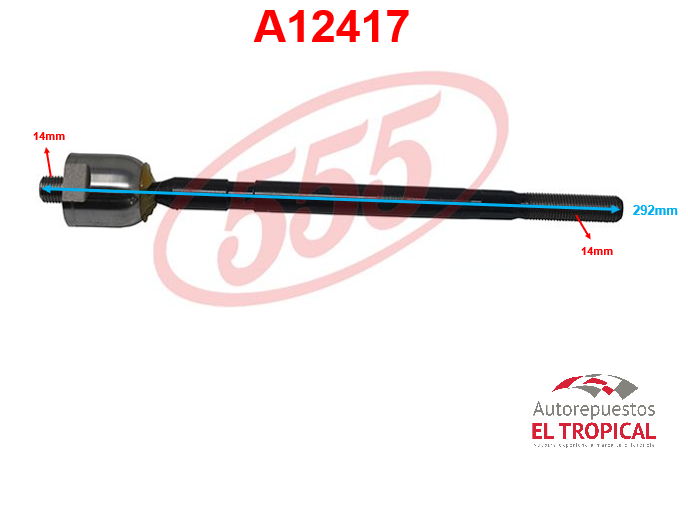 Rotula de cremallera MAZDA 2 03- SR-M020