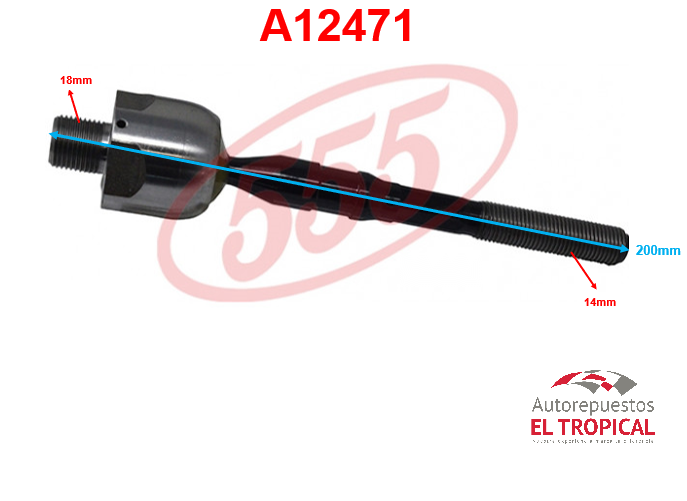 Rotula de cremallera MAZDA6 02-SR-1630