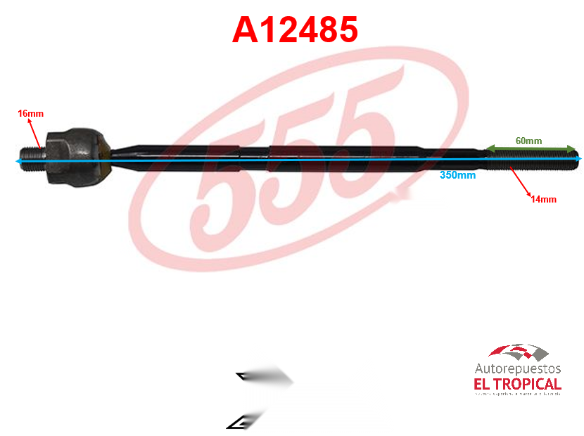 Rotula de cremallera  ESCAPE,TRIBUTE, SR-9420