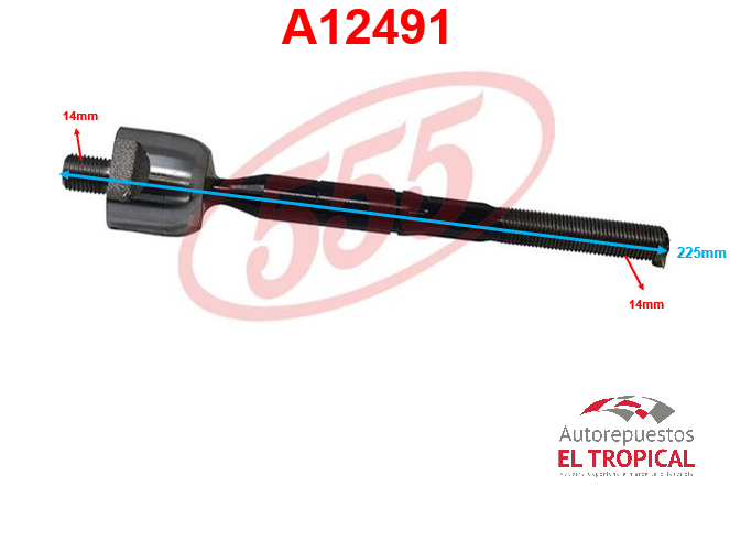 Rotula de cremallera MAZDA CX-7 07-  SR-1810