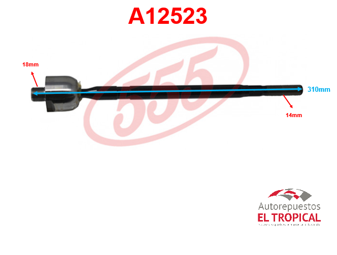 Rotula de cremallera D-MAX 4x4 06- SR-5380