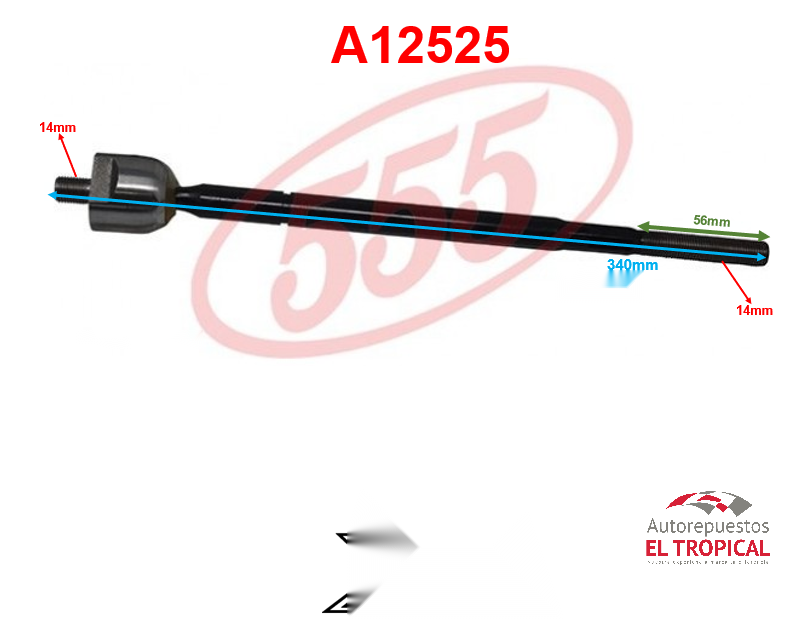 Rotula de cremallera D-MAX 13- SR-5470