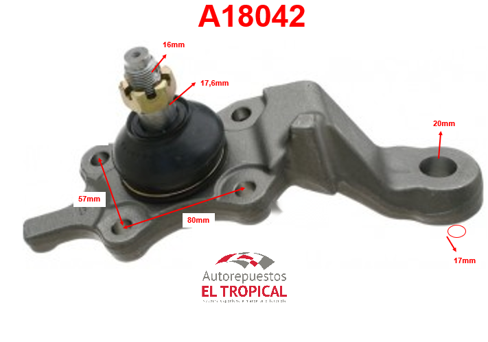ROTULA DE SUSPENSION INFERIOR TACOMA 95-03  4WD SB-3792L