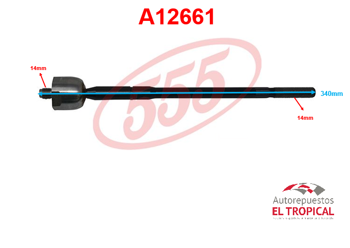 Rotula de cremallera LANCER EVOLUTION 07- SR-B210