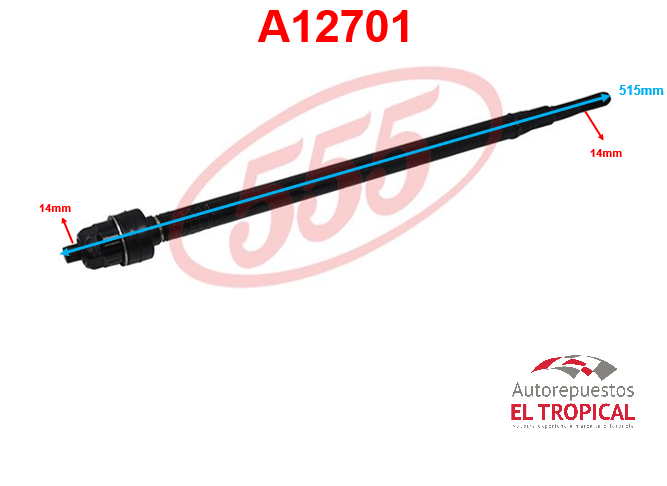 Rotula de cremallera CIVIC 2000-SR-6240
