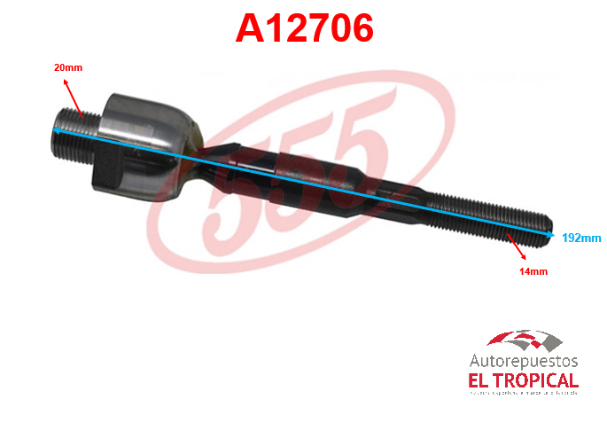 Rotula de cremallera CIVIC 06-10 SR-6380 K20