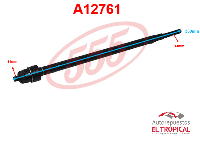 Rotula de cremallera CRV 01-SR-6270