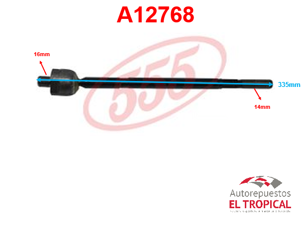 Rotula de cremallera CRV 07- SR-H120
