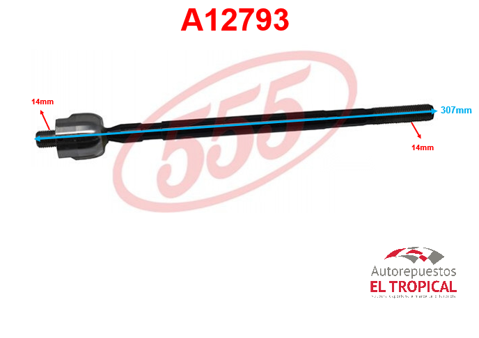 Rotula de cremallera FORESTER 97-01 SR-6660