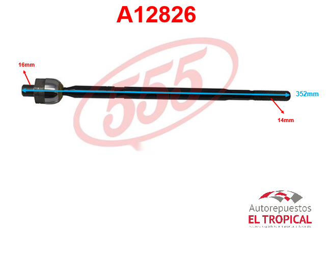 Rotula de cremallera LH SX4 SR-7640L