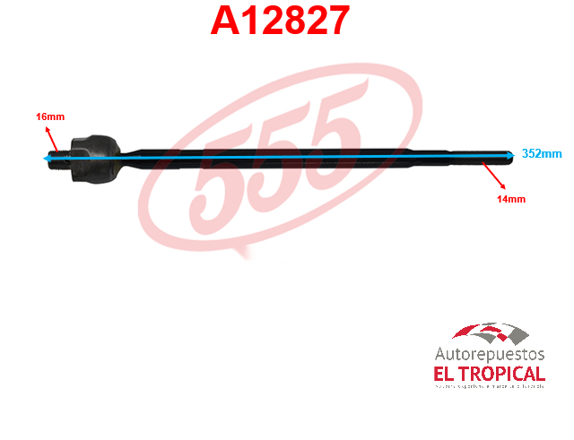 Rotula de cremallera SX4 07-  SR-S120  OUTLANDER