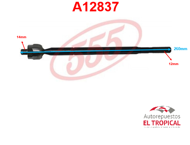 Rotula de cremallera SR-S140 IGNIS 10-