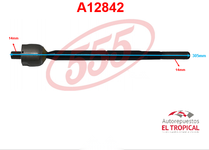 Rotula de cremallera BEGO TERIOS SR-T080 45503-BZ050