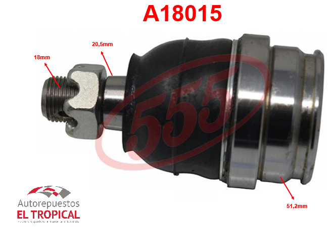 ROTULA DE SUSPENSION INFERIOR LAND CRUISER  98-SB-3812