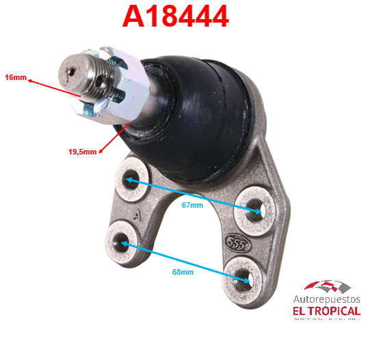 ROTULA DE SUSPENSION INFERIOR  BT-50 2WD SB-1722