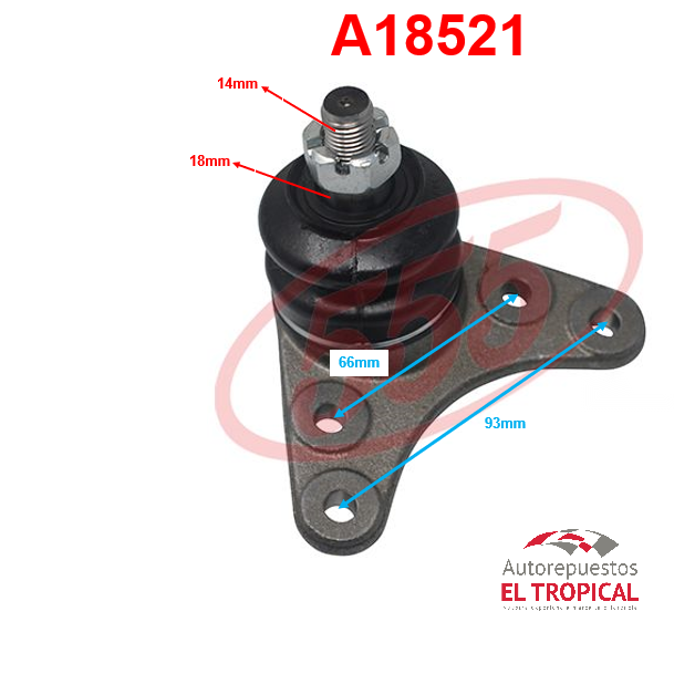 ROTULA DE SUSPENSION SUPERIOR D-MAX 2WD SB-5361