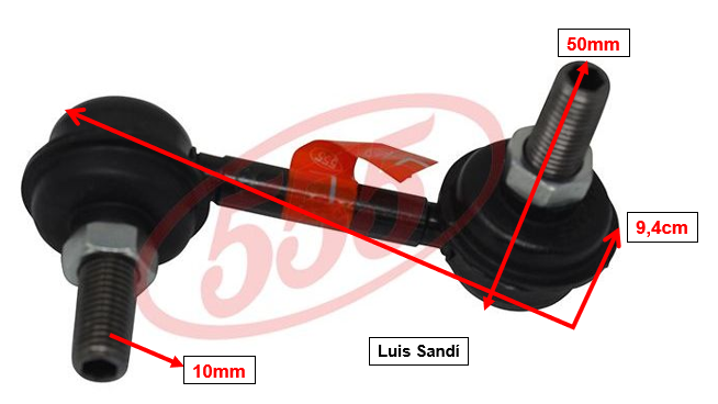ROTULA ESTABILIZADORA DELANTERO LH CIVIC 05 -SL-6380L-M