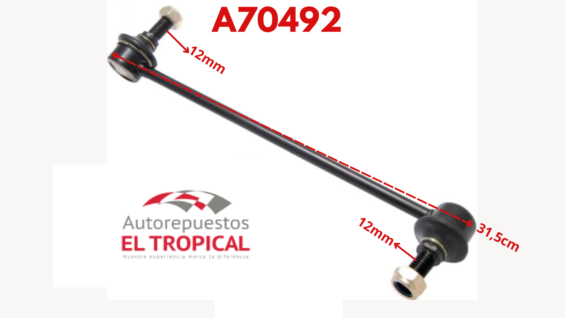 ROTULA ESTABILIZADORA DELANTERA.LH CARNES 13- SLK-8900L