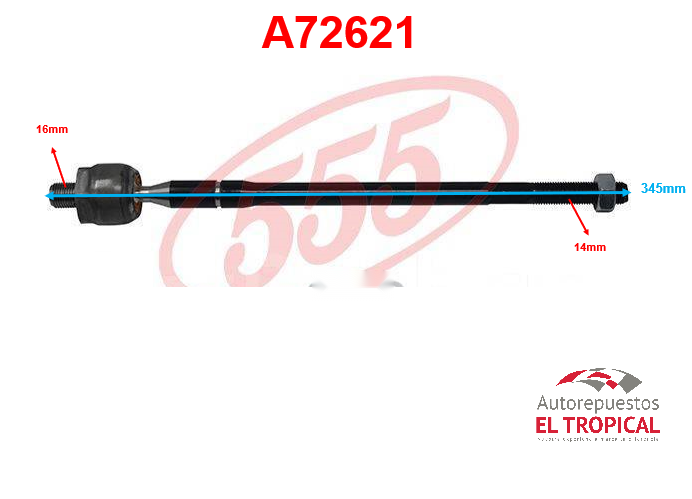 Rotula de cremallera ELANTRA 00-SRK-8070