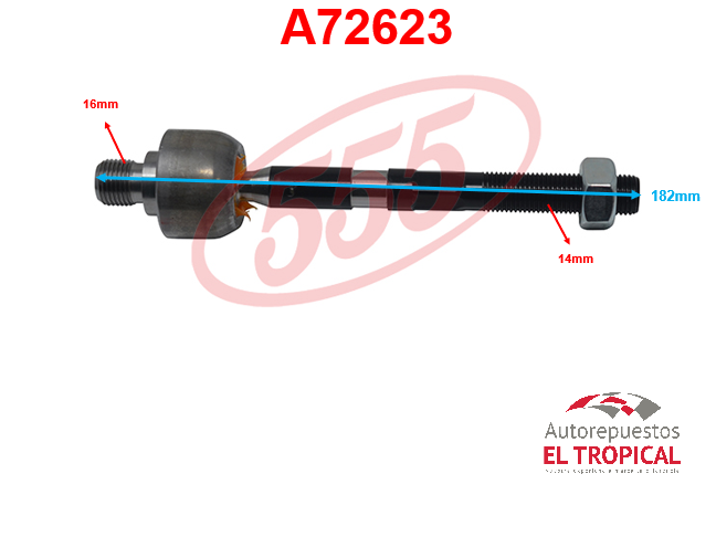 Rotula de cremallera ELANTRA 07-  SRK-8090