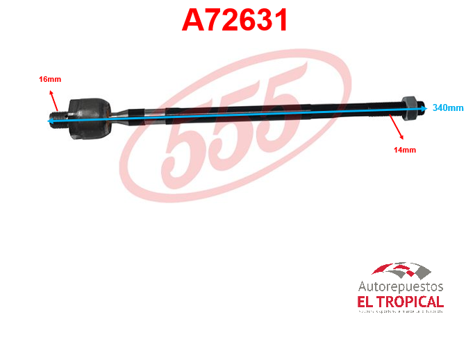 Rotula de cremallera SANTA FE  SRK-8150 00-05
