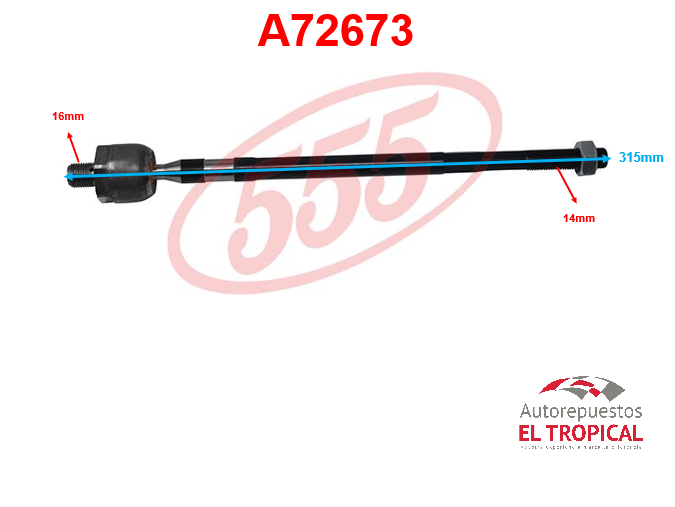 Rotula de cremallera EXCEL II SRK-8020 / =A72615