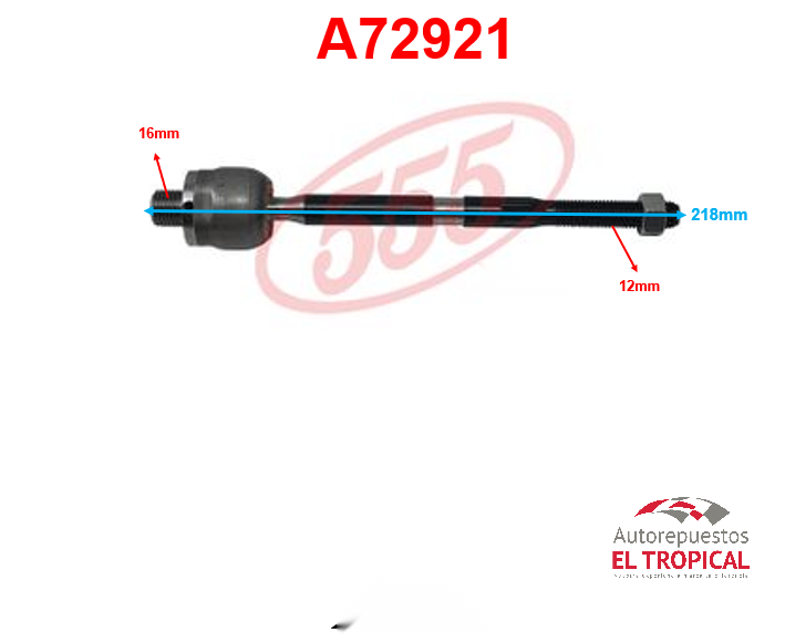 Rotula de cremallera AVEO SRK-8400