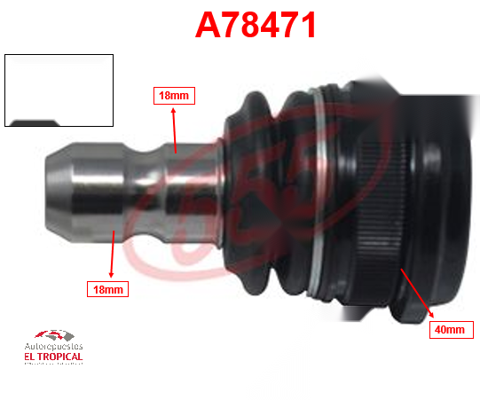 ROTULA INFERIOR .SOUL 08- KIA PICANTO 11- RIO 13-