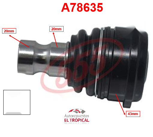 ROTULA INFERIOR .SANTA FE 00-12 SBK-8442