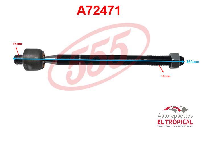 Rotula de cremallera SOUL 08- SRK-8520