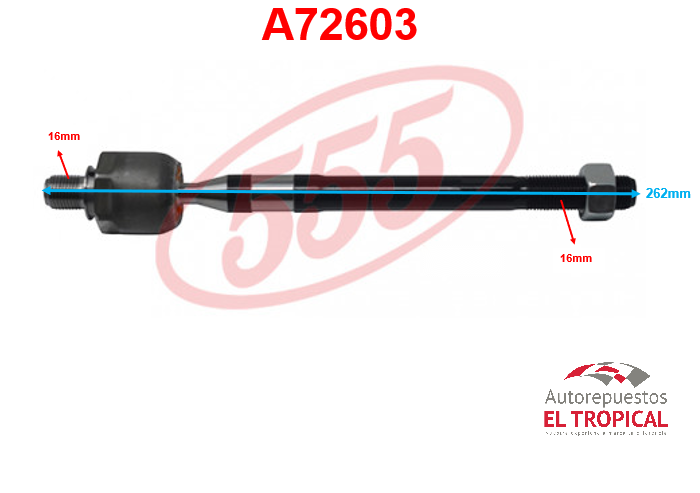 Rotula de cremallera TUCSON, SPORTAGE SRK-8040